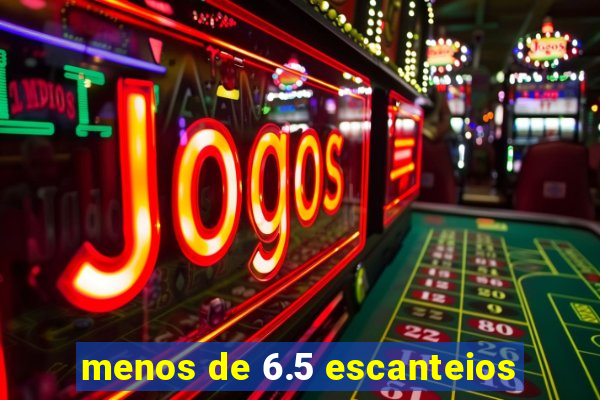 menos de 6.5 escanteios