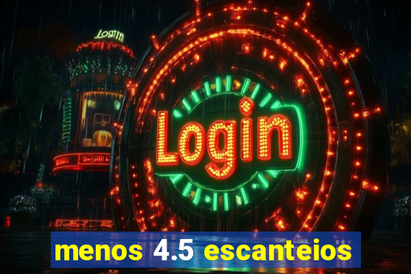 menos 4.5 escanteios