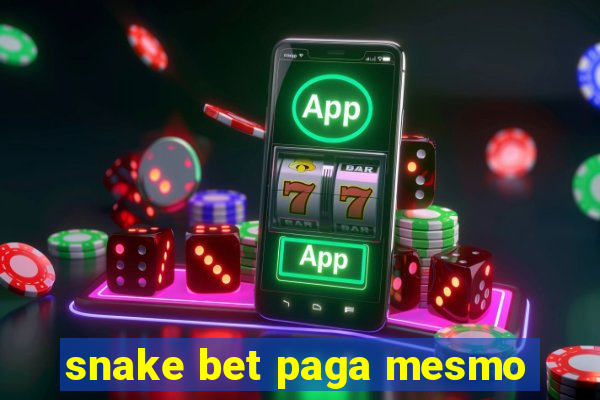 snake bet paga mesmo