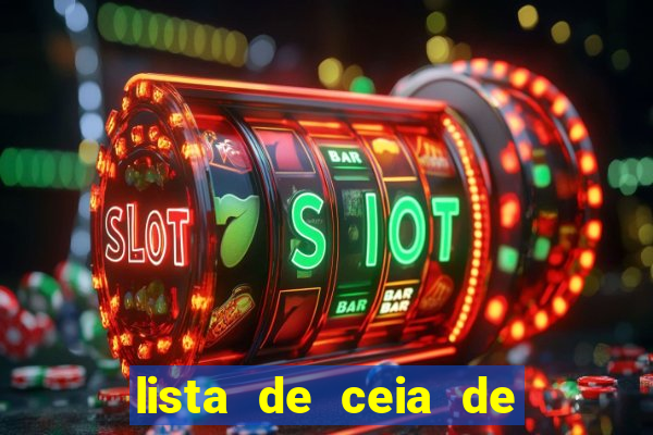 lista de ceia de natal para 20 pessoas
