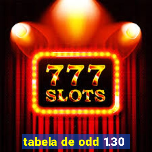 tabela de odd 1.30