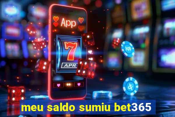 meu saldo sumiu bet365