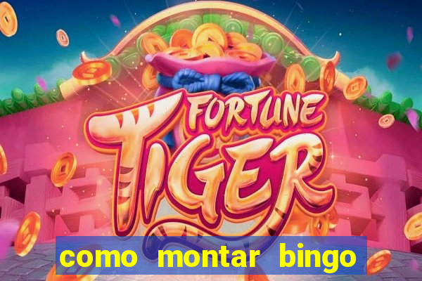 como montar bingo brinquedos toia