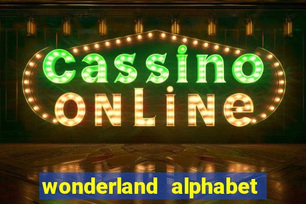 wonderland alphabet comic studio