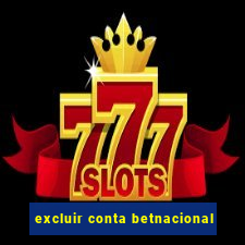 excluir conta betnacional