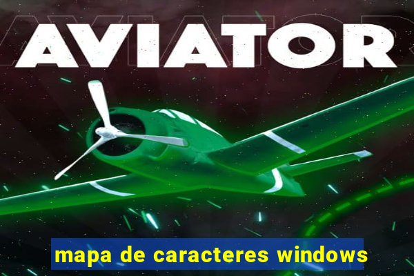 mapa de caracteres windows