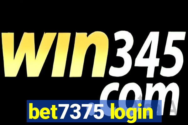 bet7375 login