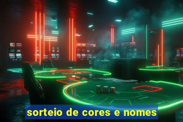 sorteio de cores e nomes