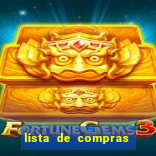 lista de compras mensal para 2 pessoas