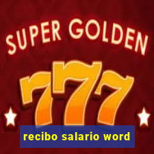 recibo salario word