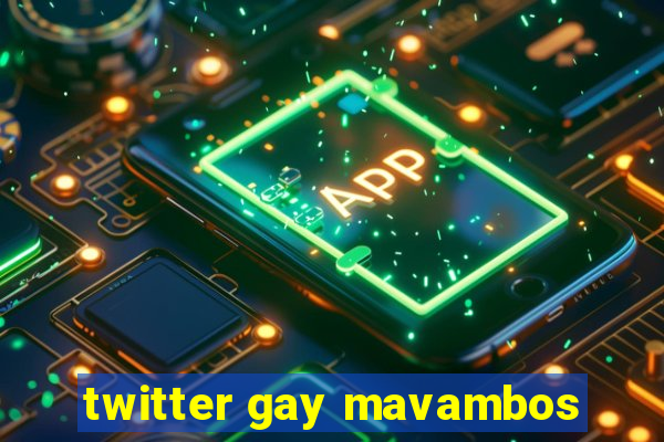 twitter gay mavambos