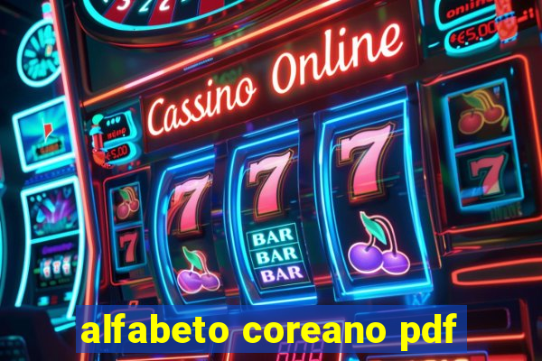 alfabeto coreano pdf