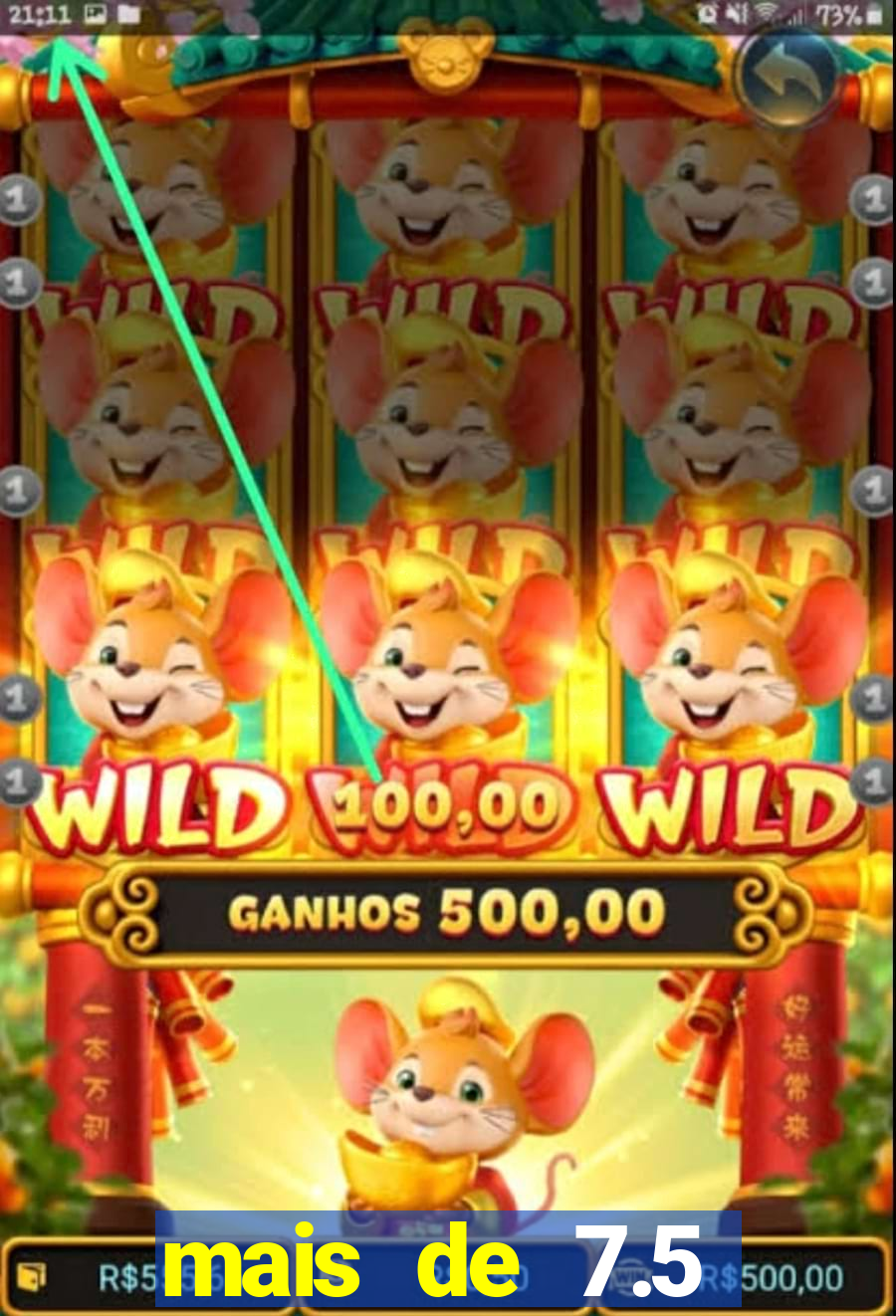 mais de 7.5 escanteios o que significa