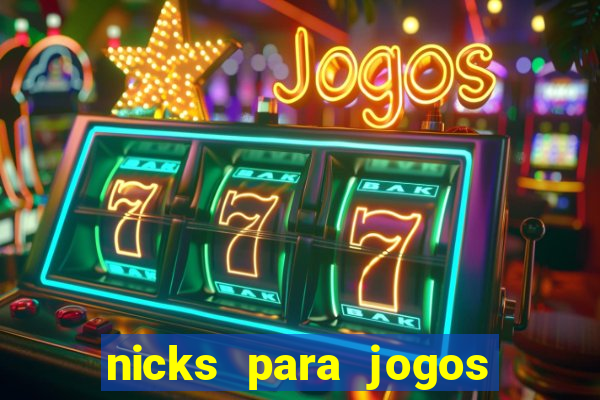 nicks para jogos de tiro