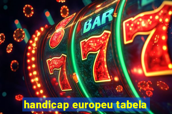 handicap europeu tabela