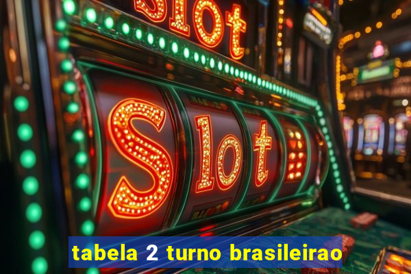 tabela 2 turno brasileirao