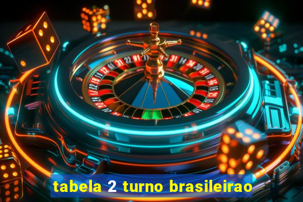 tabela 2 turno brasileirao
