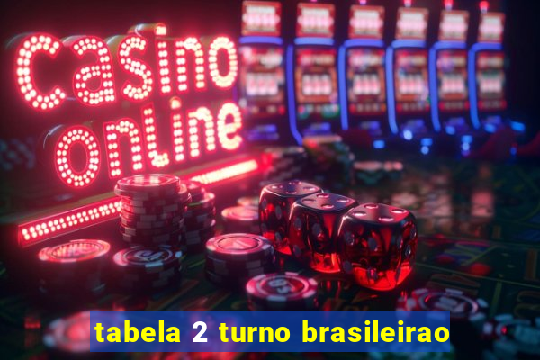 tabela 2 turno brasileirao
