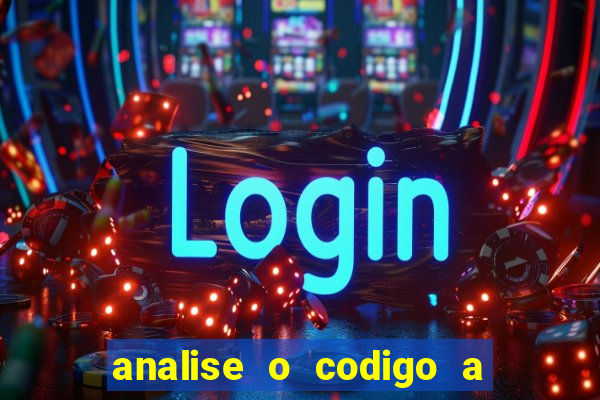 analise o codigo a seguir 1 import javax.swing.joptionpane