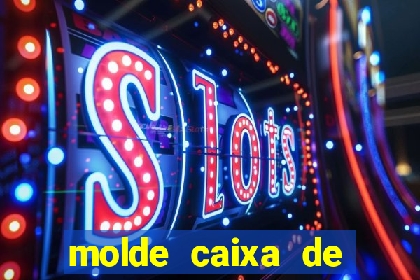 molde caixa de baralho png