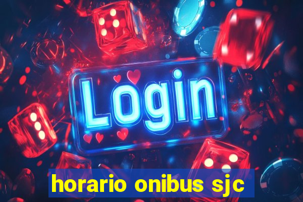horario onibus sjc