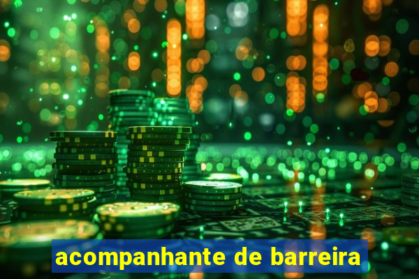 acompanhante de barreira
