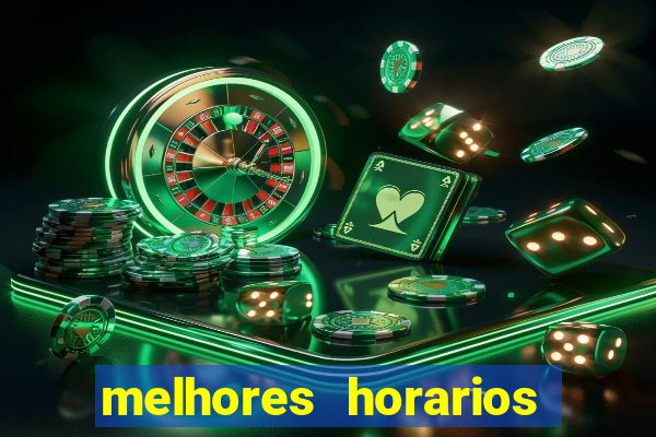 melhores horarios pagantes fortune tiger