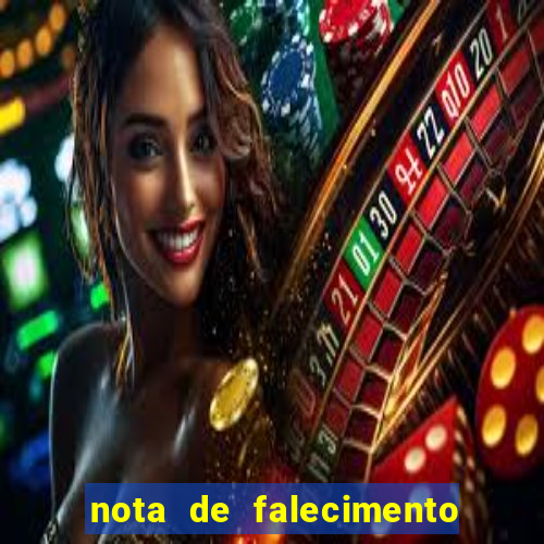 nota de falecimento a tribuna santos