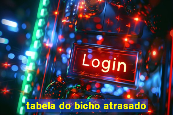 tabela do bicho atrasado