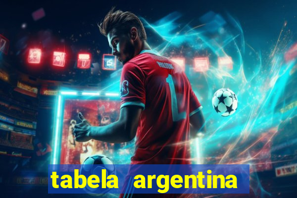 tabela argentina torneo betano
