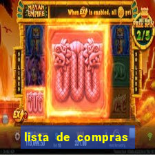 lista de compras para 2 pessoas com quantidade
