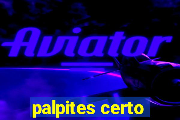 palpites certo