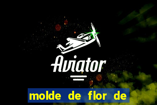molde de flor de eva grande para imprimir