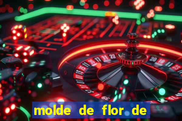 molde de flor de eva grande para imprimir