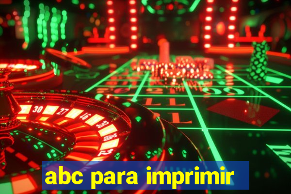 abc para imprimir