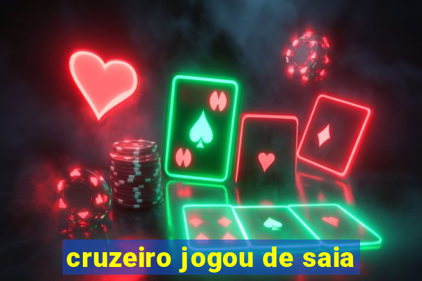cruzeiro jogou de saia