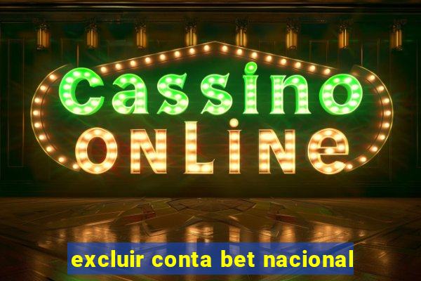 excluir conta bet nacional