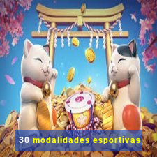 30 modalidades esportivas
