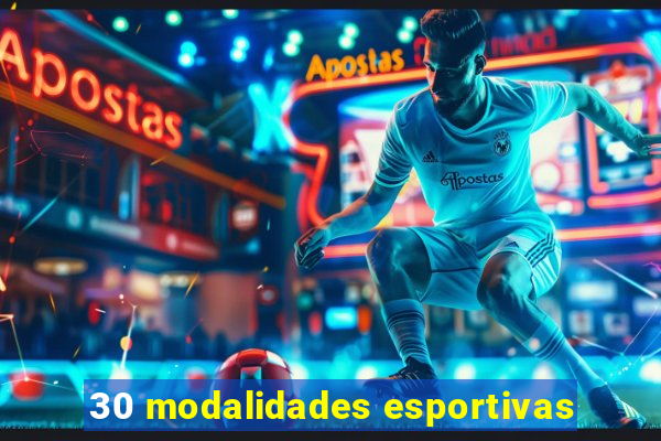 30 modalidades esportivas
