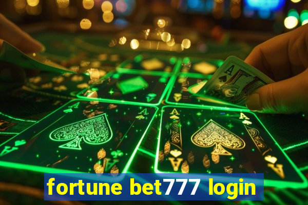 fortune bet777 login