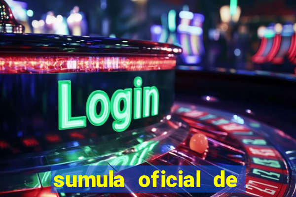 sumula oficial de futebol 7 society excel