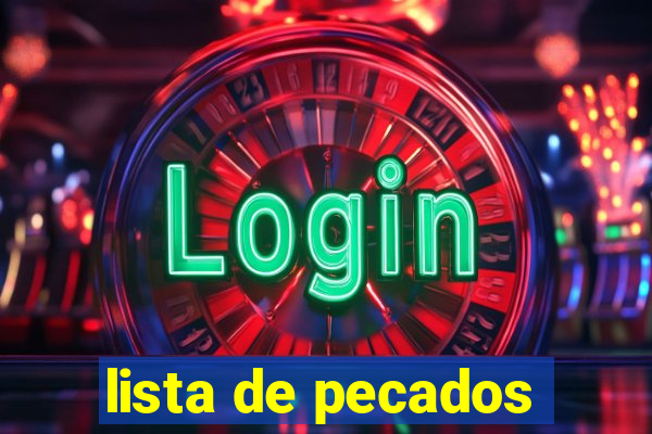 lista de pecados