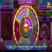 jogo de matematica reciclavel