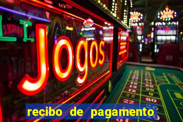 recibo de pagamento modelo word