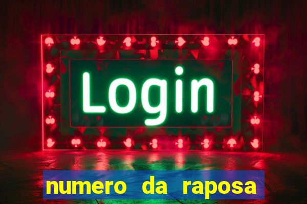 numero da raposa jogo do bicho