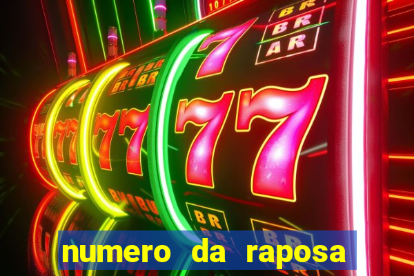 numero da raposa jogo do bicho