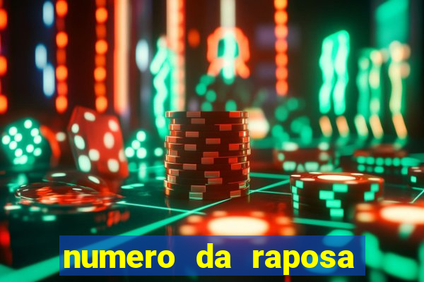 numero da raposa jogo do bicho