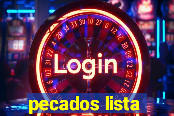 pecados lista