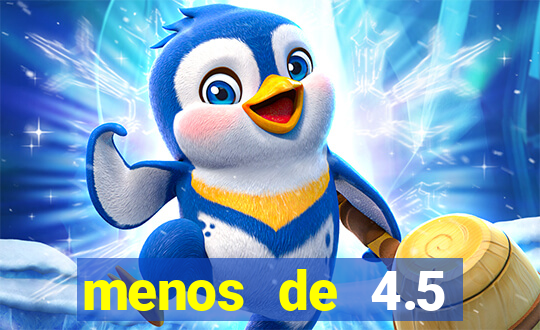 menos de 4.5 escanteios o que significa