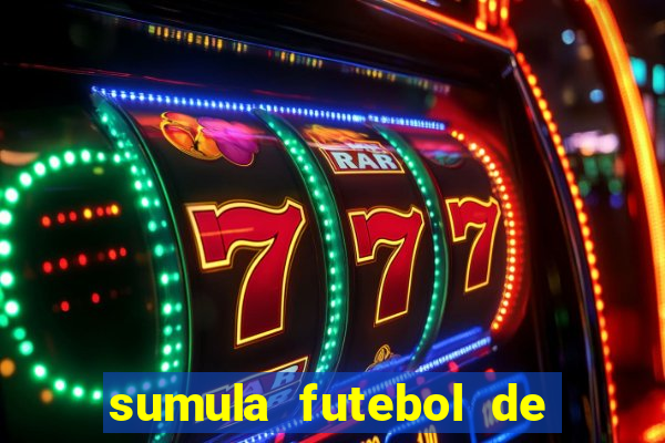 sumula futebol de campo word